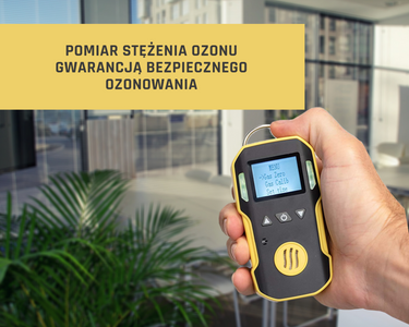 Detektor miernik stężenia ozonu 20ppm polskie menu