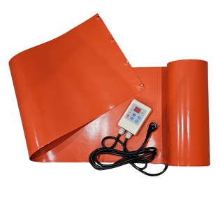 Silikonowy pas grzewczy do beczek kontenerów IBC 250cm×43 cm 