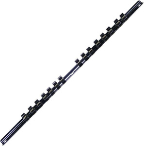 Szyna stalowa do nasadek  3/8", 15 spinek