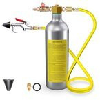 Cylinder do płukania układu klimatyzacji 1L  z pistoletami i przyłączami