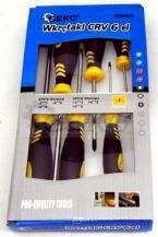 Wkrętaki 6el.CRV (czarno-żółte)