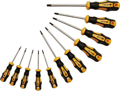 Wkrętaki Torx  T8-T40, 11 szt.