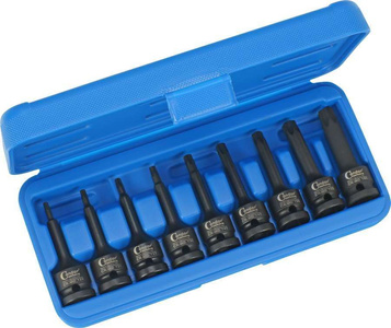 Nasadki Torx 1/2", T20-T70, 9 szt.