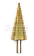 Wiertło stożkowe stopniowe tytanowe HSS 4-32mm