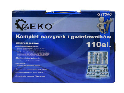 Kpl.narzynek i gwintowników 110el