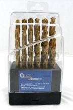 Komplet  wierteł 19el 1-10mm pow.tyt.plas.box