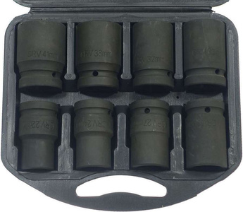 Nasadki długie 1", 22-41 mm, 8 szt.
