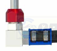 Łącznik Przewód Aluminiowy z Przewodem Gumowym 90 Stopni 5/8" (15,9mm) - #11