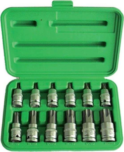 Nasadki Torx T20-T100, 12 szt.