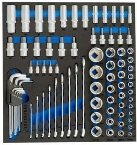 Wkład wózka - narzędzia calowe, 81 el.