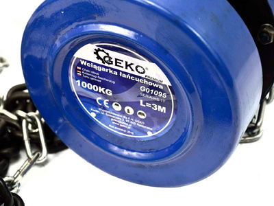 Wciągarka łańcuchowa GEKO PREMIUM 1T x 3M