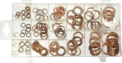 Podkładki miedziane   5-17.5 mm, 150 szt.