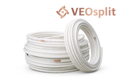 Rura miedziana w otulinie do klimatyzacji 1/4" 25mb rolka