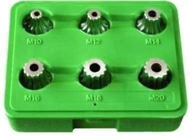 Nasadki wielowpust M10-M20, 6 szt.