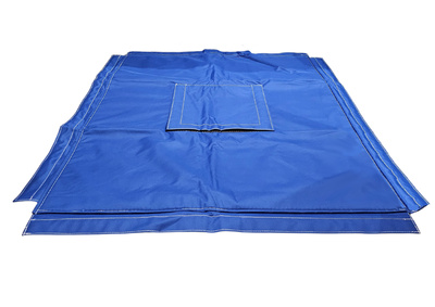 Termoizolacyjna osłona pokrowiec na kontener IBC 1000 l, z otworami 