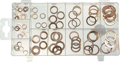 Podkładki miedziane   5-17.5 mm,  75 szt.