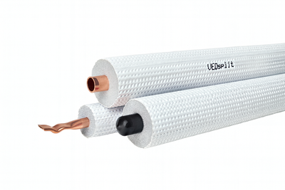 Rura miedziana w otulinie do klimatyzacji 3/8" 0,8mm 25mb rolka