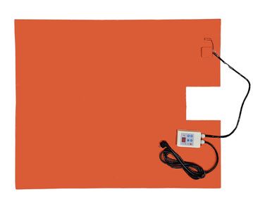 Silikonowa mata grzewcza pod kontenery IBC, paletopojemniki 1000l 2400W