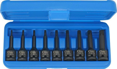 Nasadki Torx 1/2", T20-T70, 9 szt.