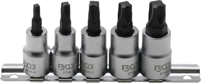 Nasadki 4-kątne Mortorq MTS0-MTS4, 3/8", 5 szt.