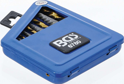 Wykrętaki trzpieniowe 2-7.5 mm + wiertła, tytan