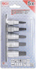 Nasadki 4-kątne Mortorq MTS0-MTS4, 3/8", 5 szt.