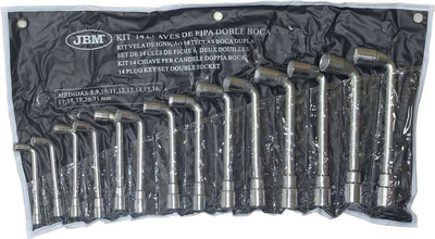 Klucze fajkowe 8-21 mm, 14 szt.