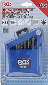 Wykrętaki trzpieniowe 2-7.5 mm + wiertła, tytan