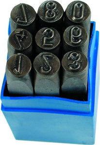 Numeratory - cyfry - wysokość  2 mm