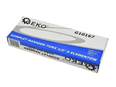 9el.kpl.nasadek torx E10-24,1/2 GEKO,walizka
