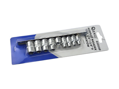 Komplet  nasadek torx 1/4&3/8 9el.
