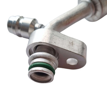 Złącze męskie aluminium o-ring 45 stopni z tuleją nr 8 mocowanie na śrubę