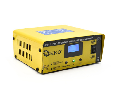 Prostownik mikroprocesorowy LCD 6/12V 15A
