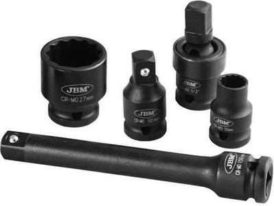 Nasadki 1/2", 10-27 mm, 18 szt.