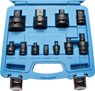 Adaptery udarowe 1/4"-1" 11 cz.