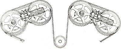 Blokada kół zębatych rozrządu