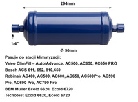 Filtr odwadniacz do stacji Robinair Spx Valeo Bosch Ø90 x 294mm gw 1/4”
