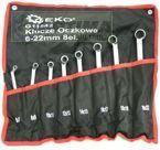 KLUCZE OCZKOWE ODGIĘTE 6-22mm 8 EL PŁACHTA
