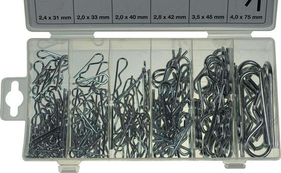 Zawleczki sprężynowe 150 szt.