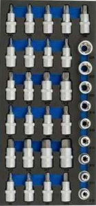 Wkład wózka - nasadki 1/2", 35 el.