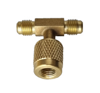 Złącze trójnik do klimatyzacji gwint 1/4SEA (7/16")