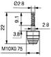 ZAWOREK SERWISOWY 22,1 x 9,8 mm